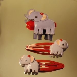 Gymboree Glamour Safari Elephant Clips